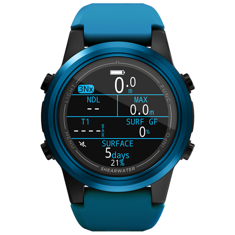 Shearwater Tern TX Wrist Computer Blue