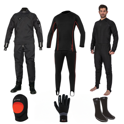 Bare Ultimate Aqua-Trek 1 Tech Men's Drysuit Package | Diving Sports Canada | Vancouver
