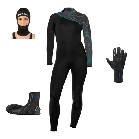Bare Elate 7mm Women's Full Wetsuit Package | Diving Sports Canada | Vancouver