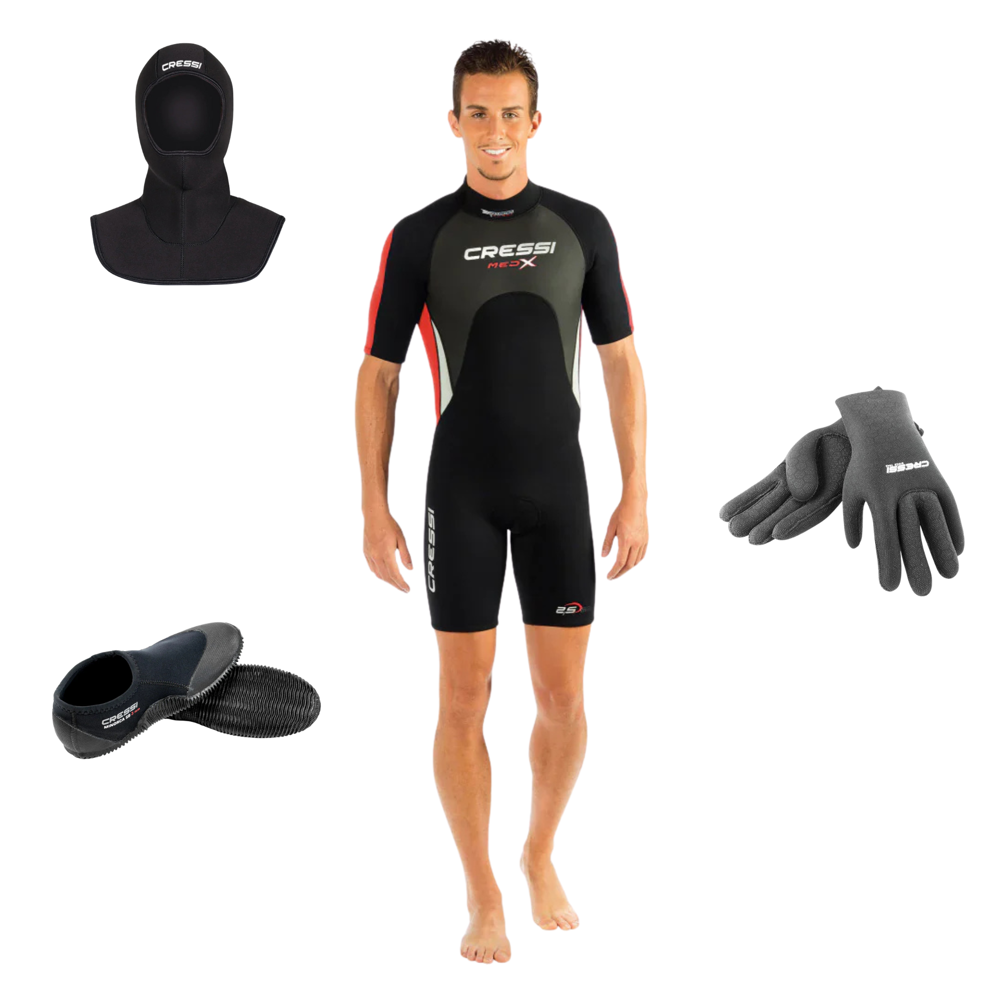 Cressi 2.5mm Men's Shorty Wetsuit Package | Diving Sports Canada | Vancouver