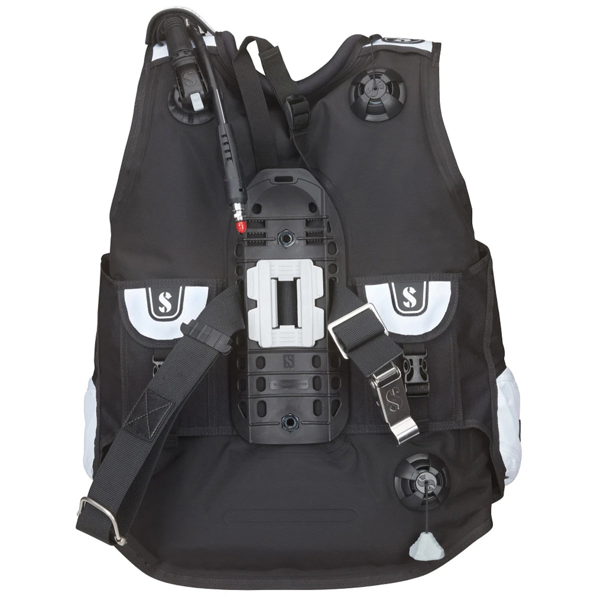 Scubapro Bella BCD with Balanced Power Inflator Black/White | Diving Sports Canada | Vancouver