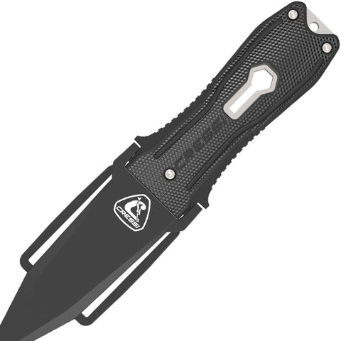 Cressi Stainless Steel Snake Knife Black | Diving Sports Canada | Vancouver