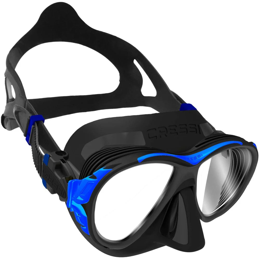 Cressi Naxos Dive Mask Black/Blue | Diving Sports Canada | Vancouver