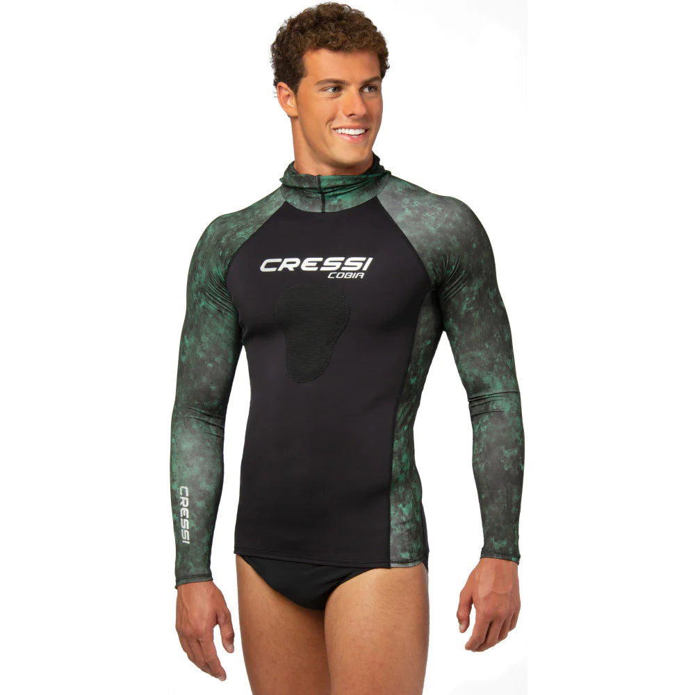 Cressi Cobia Rashguard Shirt Camo Green | Diving Sports Canada | Vancouver