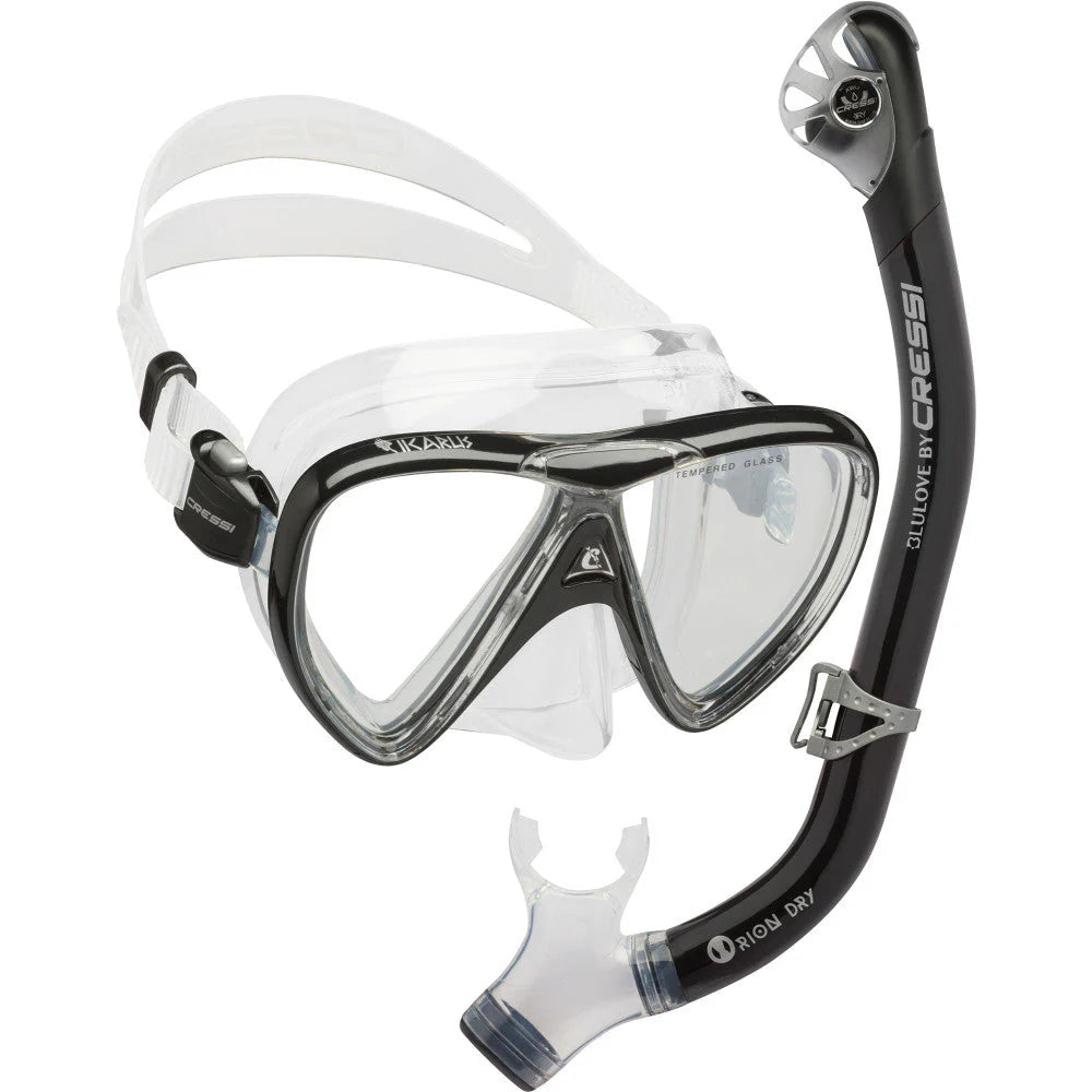 Cressi Ocean Snorkelling Combo Black/Clear | Diving Sports Canada | Vancouver