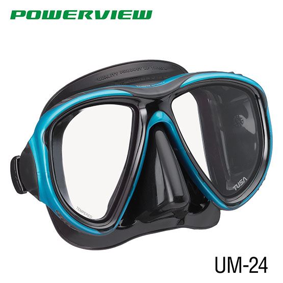Tusa Sport Powerview Adult Dry Snorkeling Combo Black/Ocean Green | Diving Sports Canada | Vancouver