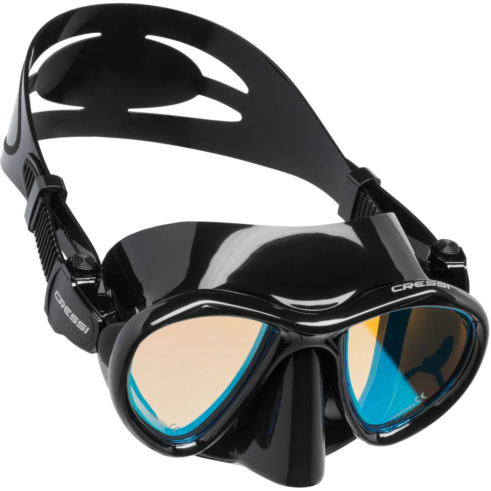 Cressi Metis Dive Mask Mirror Lenses Black | Diving Sports Canada | Vancouver