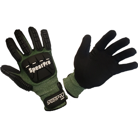 Spear Pro Dyneema Gloves Lobster Green | Diving Sports Canada | Vancouver
