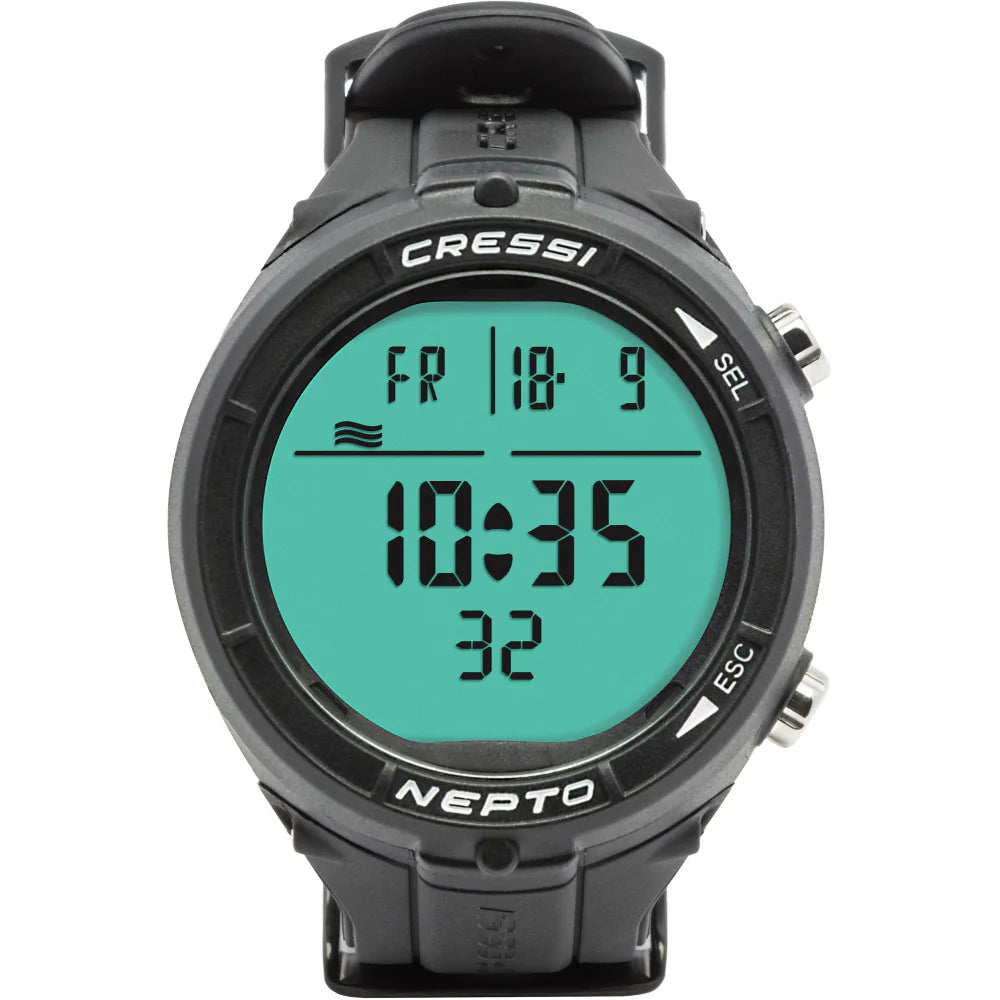 Cressi Nepto Freediving Computer Black | Diving Sports Canada | Vancouver