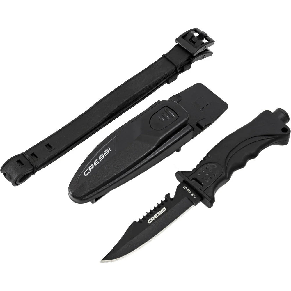 Cressi Skorpion Knife Black | Diving Sports Canada | Vancouver