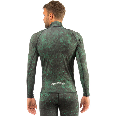 Cressi Hunter RashGuard Shirt Top Green Camo | Diving Sports Canada | Vancouver