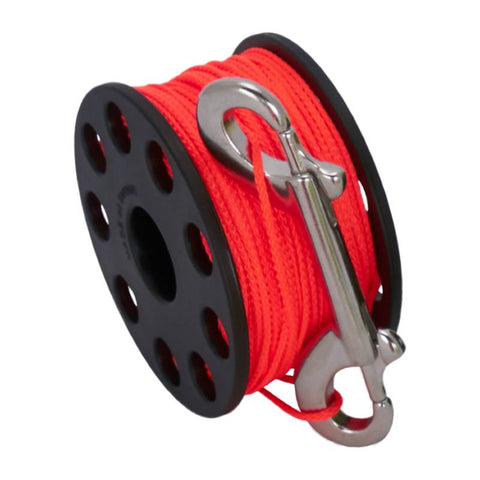 Scuba Force Spool 30m (100 ft) Orange with Double Ender | Diving Sports Canada | Vancouver