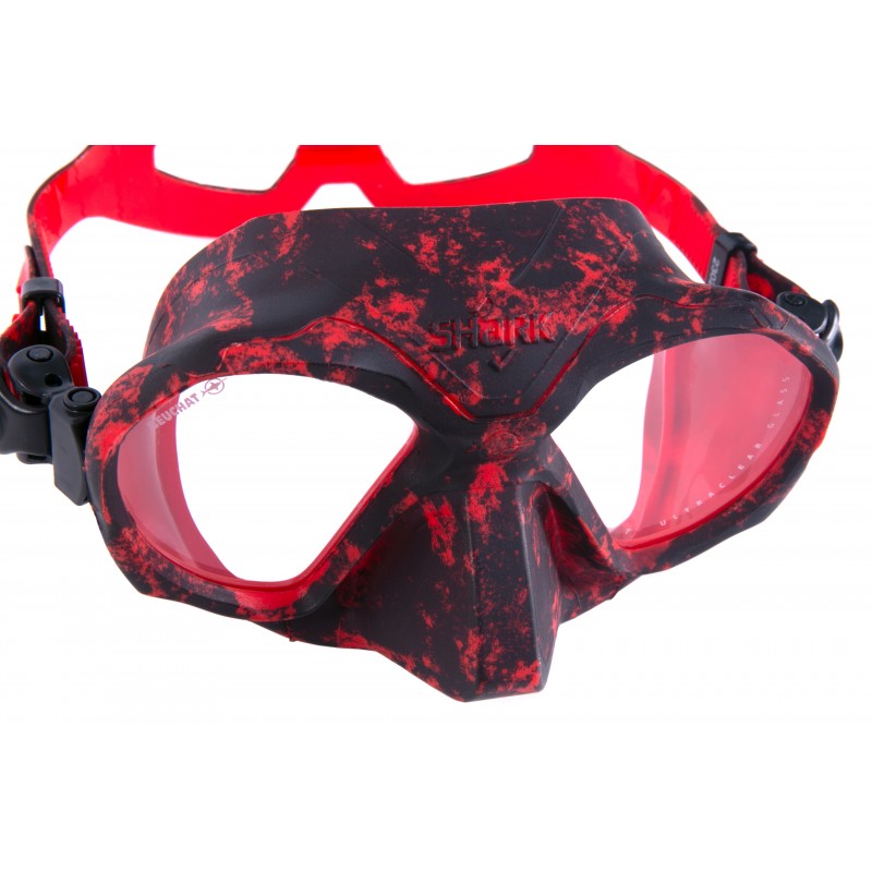 Beuchat Shark Dive Mask Camo Red | Diving Sports Canada | Vancouver