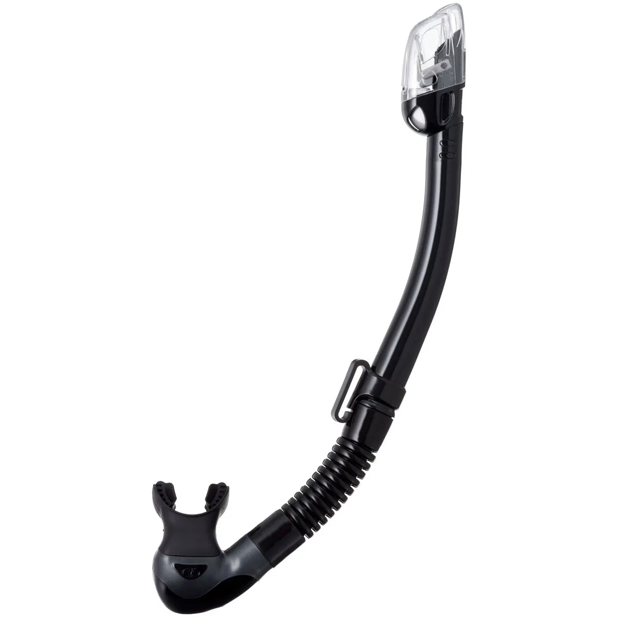TUSA Hyperdry Elite II Snorkel All Black | Diving Sports Canada | Vancouver