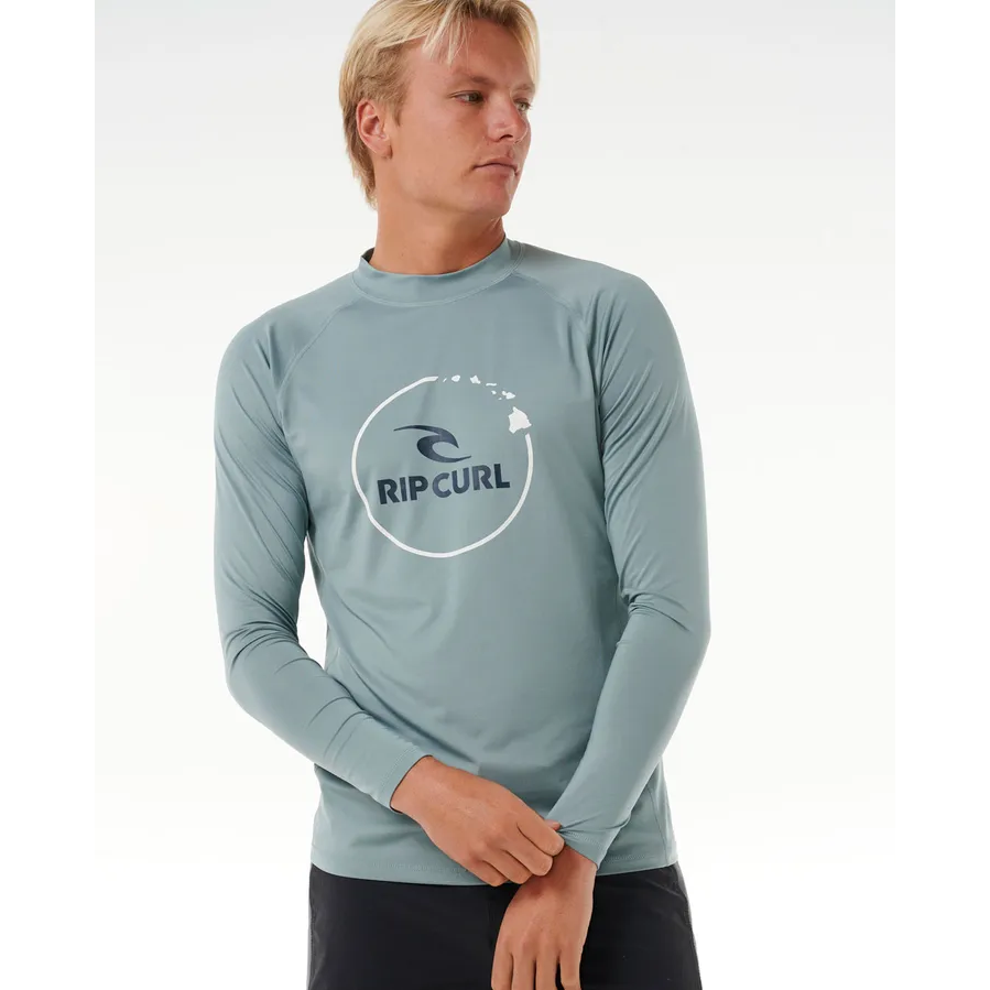 Rip Curl Island Vibe Long Sleeve Relaxed UV Mineral Blue | Diving Sports Canada | Vancouver