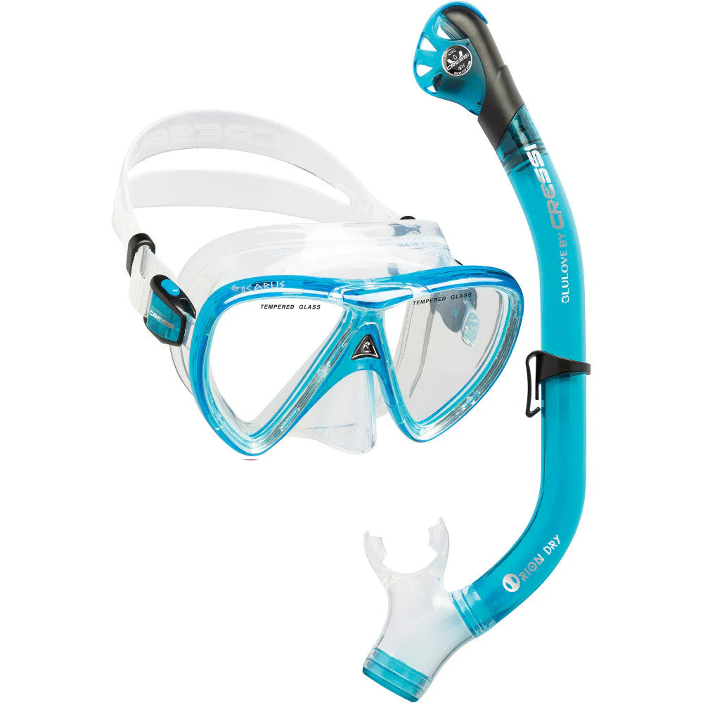 Cressi Ocean Snorkeling Combo Translucent Aquamarine | Diving Sports Canada | Vancouver