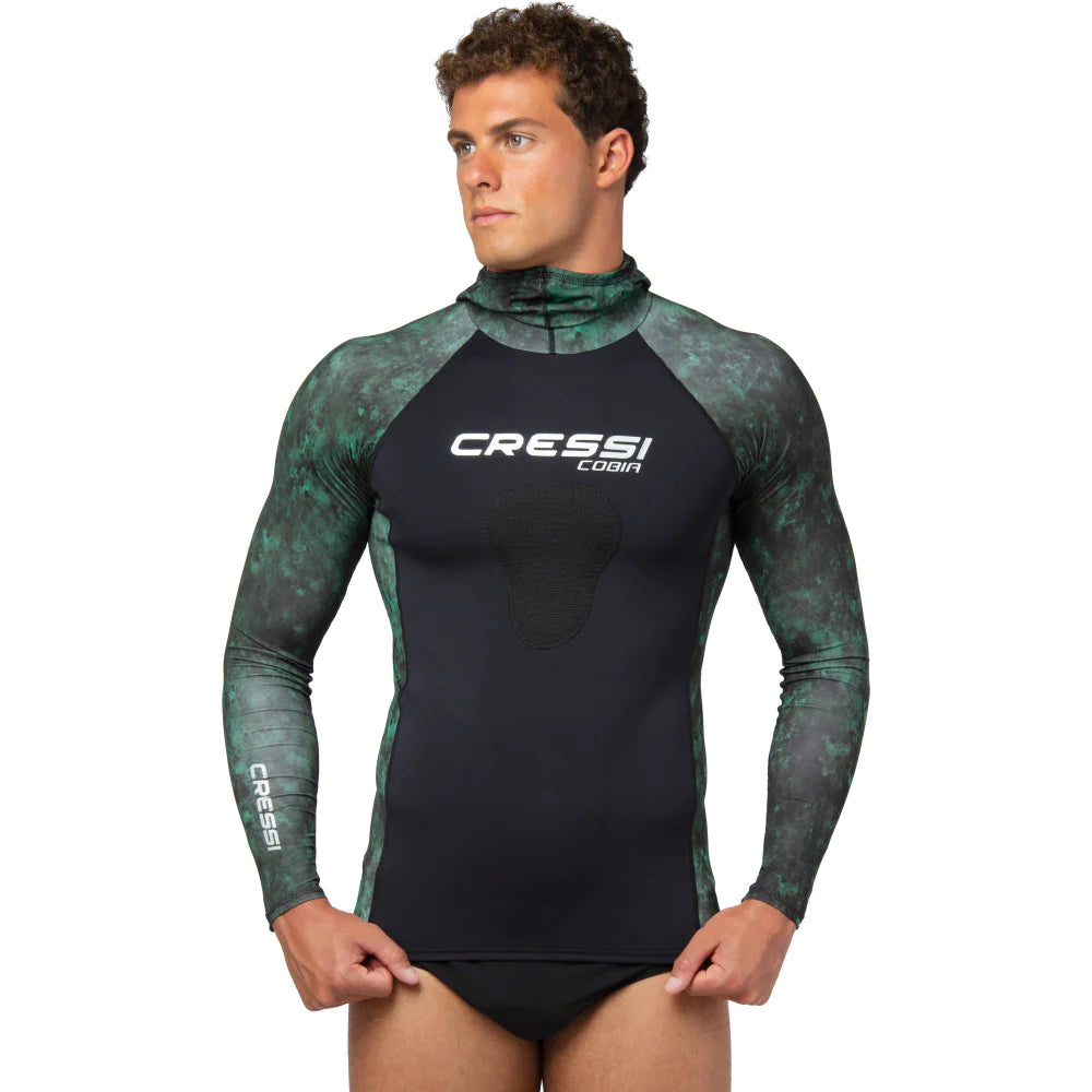 Cressi Cobia Rashguard Shirt Camo Green | Diving Sports Canada | Vancouver