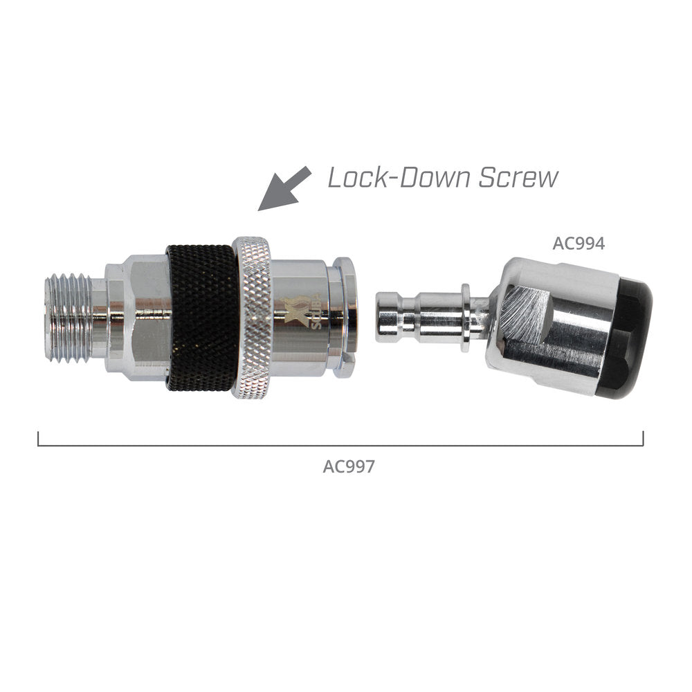 XS Scuba Brass 2nd Stage Quick Disconnect with Brass Swivel | Diving Sports Canada