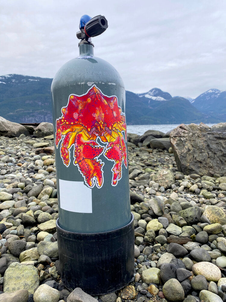 Getting Salty Puget Sound King Crab - Tank Wrap | Diving Sports Canada